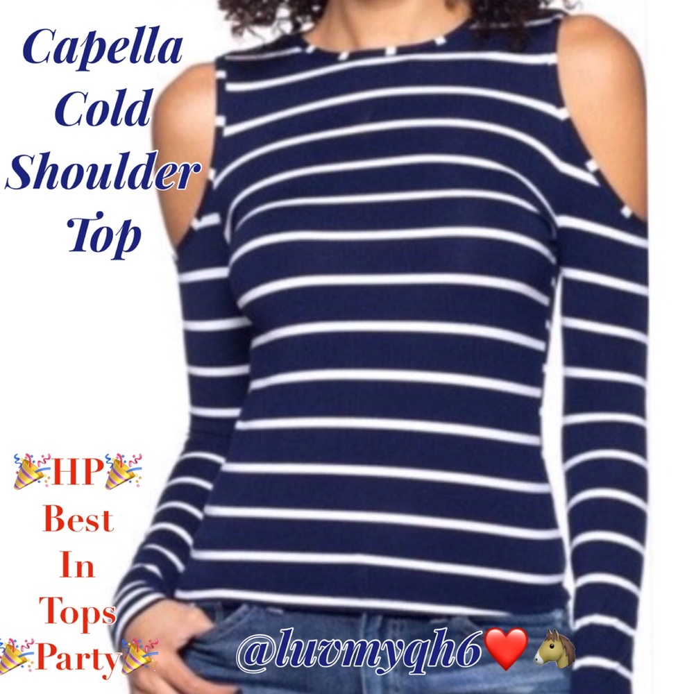Cold Shoulder Stripe Top🎉HP🎉